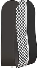 Load image into Gallery viewer, Your Bags Women's Gown Garment Bag - Wedding Prom Dresses - 72"x24", 10" Gusset (Black & Fuchsia Quatrefoil)