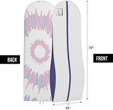Load image into Gallery viewer, Your Bags Women's Gown Garment Bag - Wedding Prom Dresses - 72"x24", 10" Gusset (Black & Fuchsia Quatrefoil)