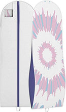 Load image into Gallery viewer, Your Bags Women's Gown Garment Bag - Wedding Prom Dresses - 72"x24", 10" Gusset (Black & Fuchsia Quatrefoil)