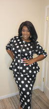Load image into Gallery viewer, Used Peplum Polka Dot 2pc
