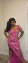 Load image into Gallery viewer, Gently Used Pink Sequin Gown
