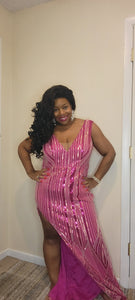 Gently Used Pink Sequin Gown