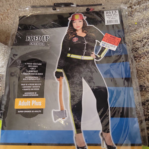 New Plus Firefighter Costume Female