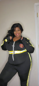 New Plus Firefighter Costume Female
