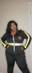 New Plus Firefighter Costume Female