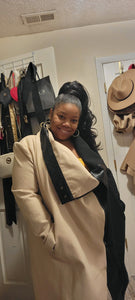 New Akria Two Tone Trench Coat