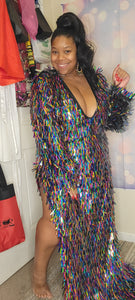 New FRINGE Sequin Dress
