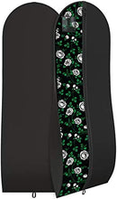 Load image into Gallery viewer, Your Bags Women&#39;s Gown Garment Bag - Wedding Prom Dresses - 72&#34;x24&#34;, 10&#34; Gusset (Black &amp; Fuchsia Quatrefoil)
