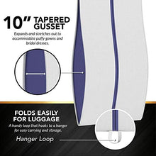 Load image into Gallery viewer, Your Bags Women&#39;s Gown Garment Bag - Wedding Prom Dresses - 72&#34;x24&#34;, 10&#34; Gusset (Black &amp; Fuchsia Quatrefoil)
