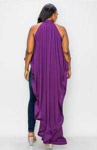 New Purple Ruffle Top