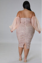 Load image into Gallery viewer, Sparkle Sequin Sheer Sleeve Cocktail Dress
