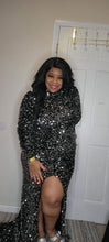 Load image into Gallery viewer, New Black Sparkle Sequin Gown

