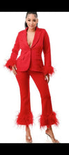 Load image into Gallery viewer, Glam Fur Sleeve Suit
