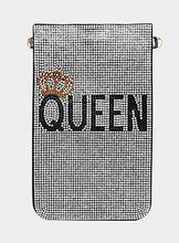 Load image into Gallery viewer, Queen Rhinestone Cell Purse
