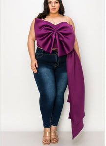Magenta Plus Bow Top