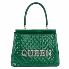 Load image into Gallery viewer, Green Quilted Queen Tote Handbag
