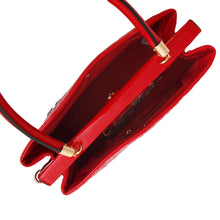 Load image into Gallery viewer, Red Quilted Queen Tote Handbag
