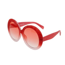 Load image into Gallery viewer, Red Wood Round Sunglasses

