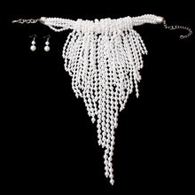 Load image into Gallery viewer, White Clustered Fringe Pearl Set
