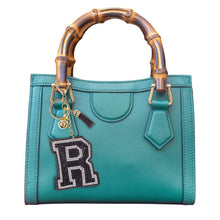 Load image into Gallery viewer, R Black Keychain Bag Charm
